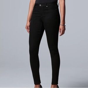 NWT SIMPLY VERA WANG black jeans with tags (size 10)